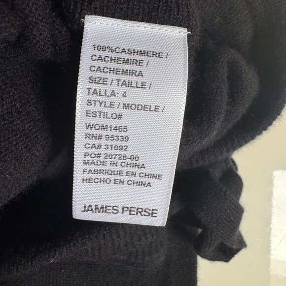 James Perse 100% Cashmere Jogger Pants - Black - Picture 6 of 11